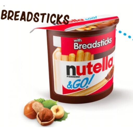 Bánh que chấm socola Hạt dẻ Nutella & Go